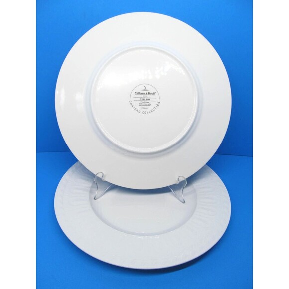 Villeroy & Boch Cellini Chateau Collection (2) Dinner Plates 10 5/8" White - Picture 5 of 9